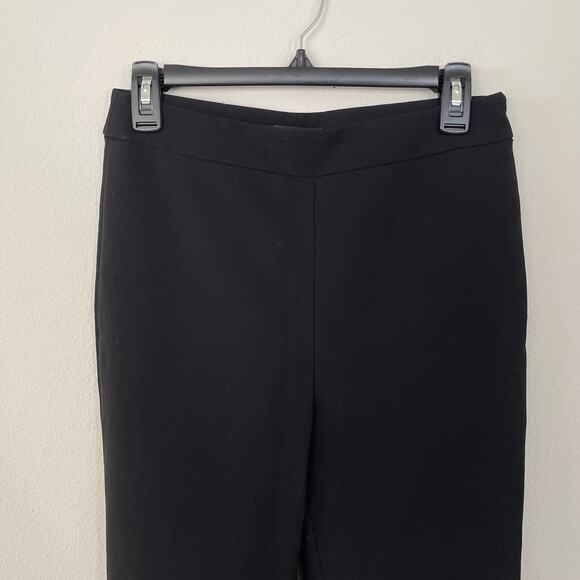 ST. JOHN Black Ankle Zip Trouser Pants (Size 4) - Picture 2 of 9